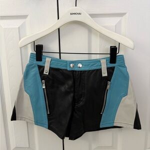 We The Free Black and Blue High Waist Shorts